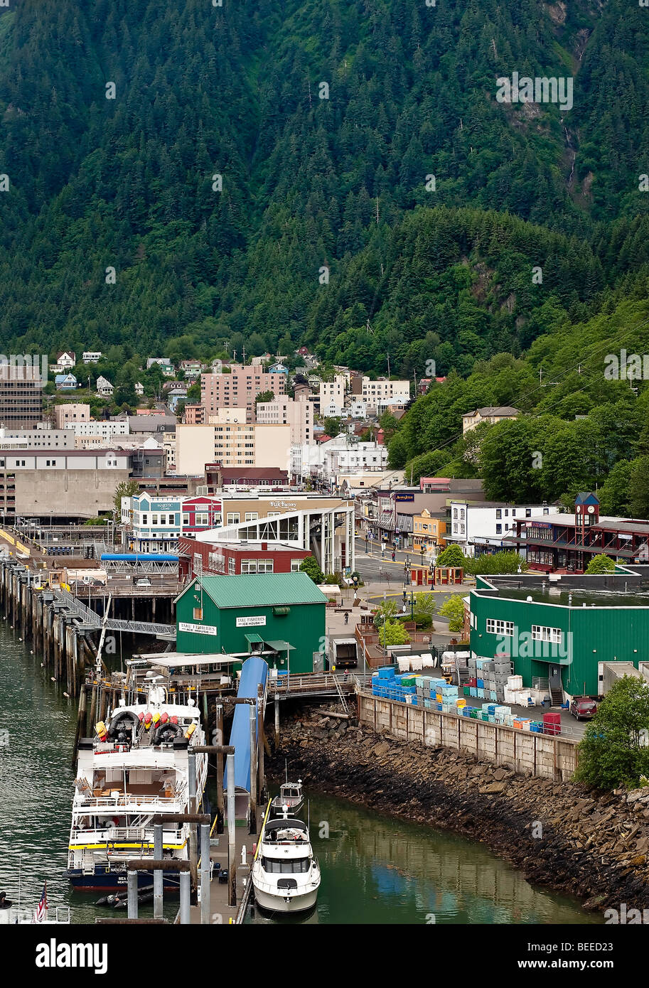 Die Innenstadt von Juneau, Alaska, USA Stockfoto