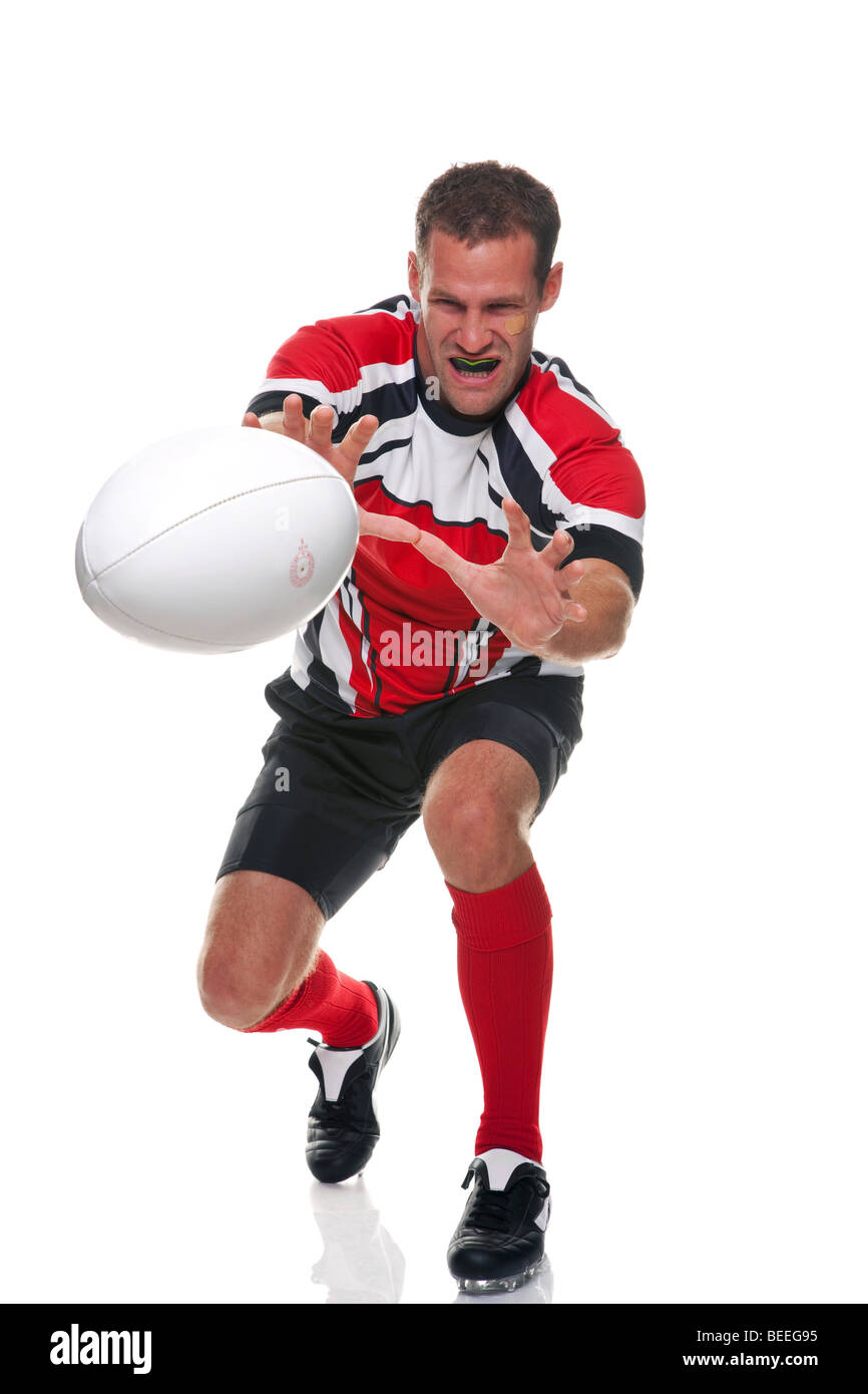 Rugby-Spieler - Teil einer Serie Stockfoto
