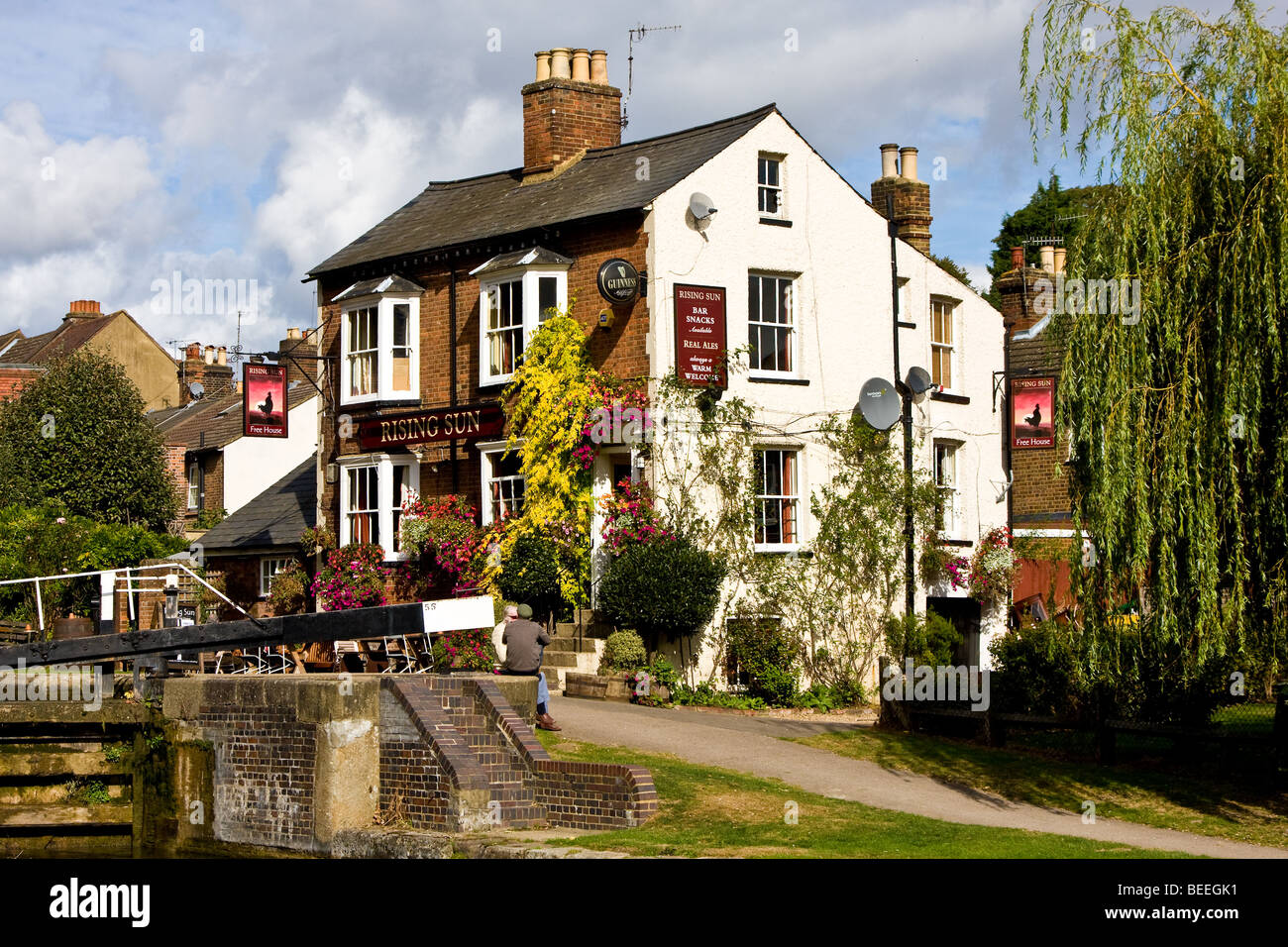 Der aufgehenden Sonne, Berkhamsted, Hertfordshire, UK Stockfoto