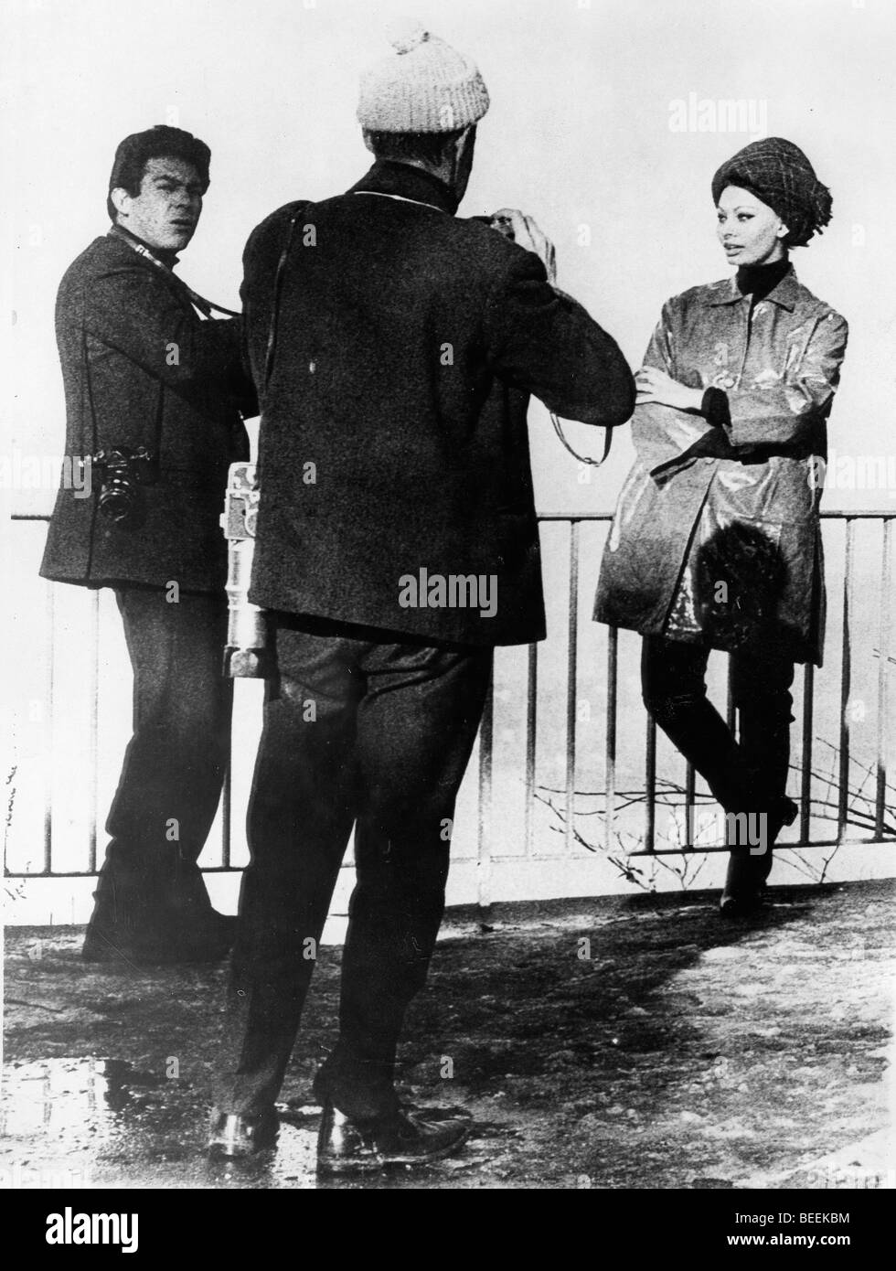 Schauspielerin Sophia Loren bei einem Fotoshooting in der Schweiz Stockfoto