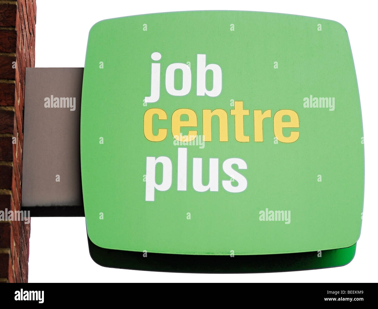 Job Centre Plus-Zeichen, Vereinigtes Königreich. Stockfoto