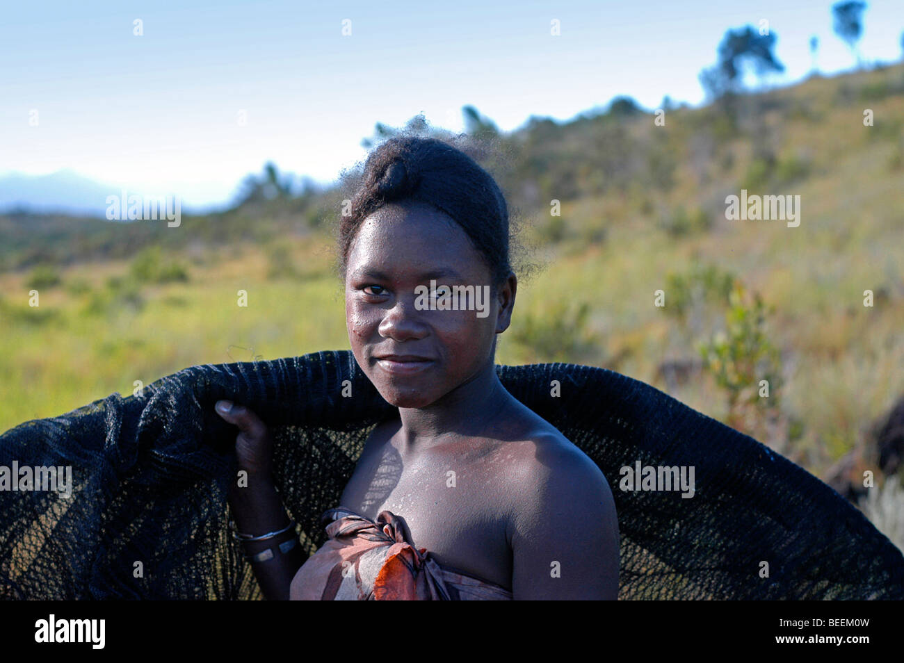 Madagaskar - lokale Fischer in Anosy Dorf von Agnena. Stockfoto