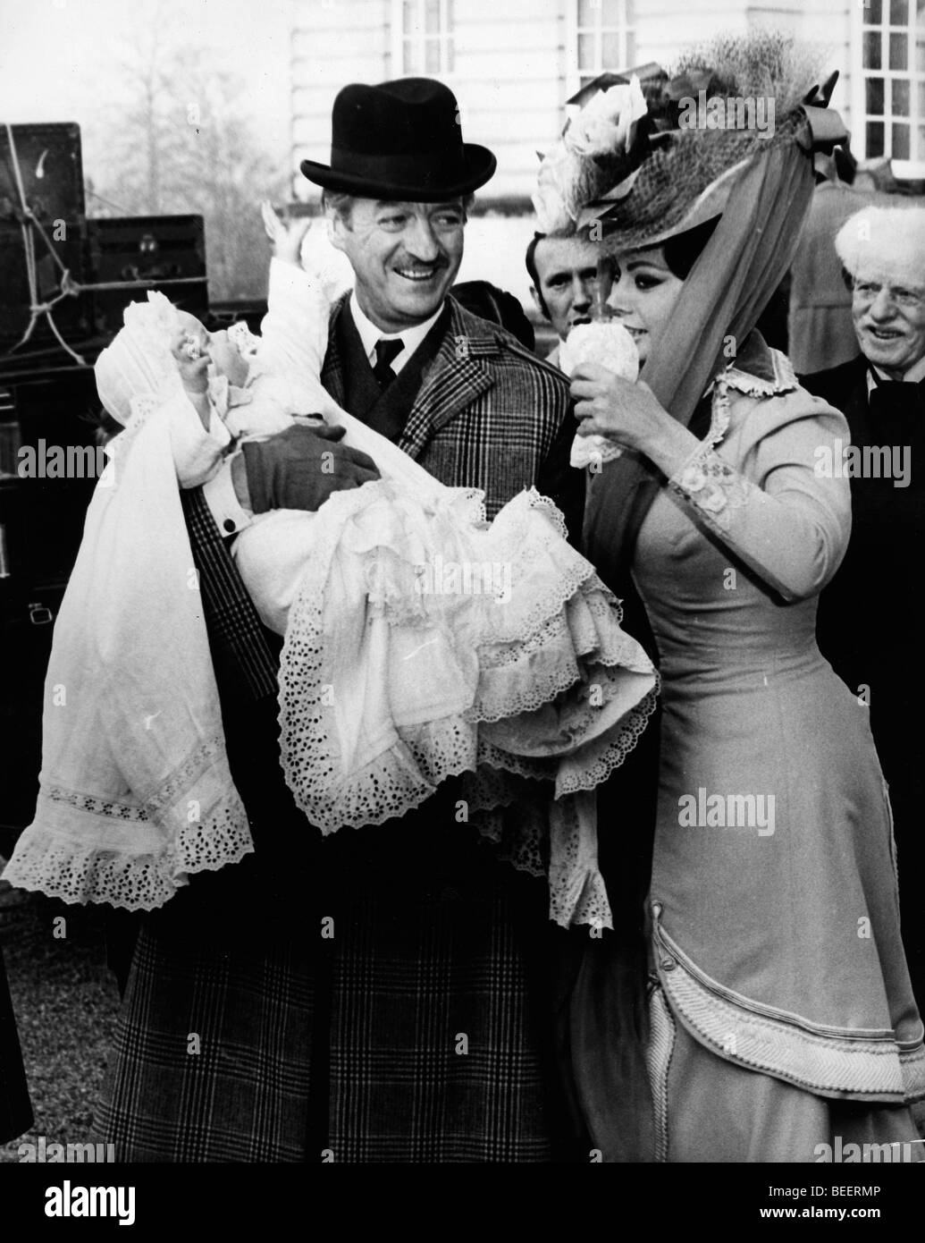 Schauspieler David Niven und Sophia Loren in "Lady L" Stockfoto