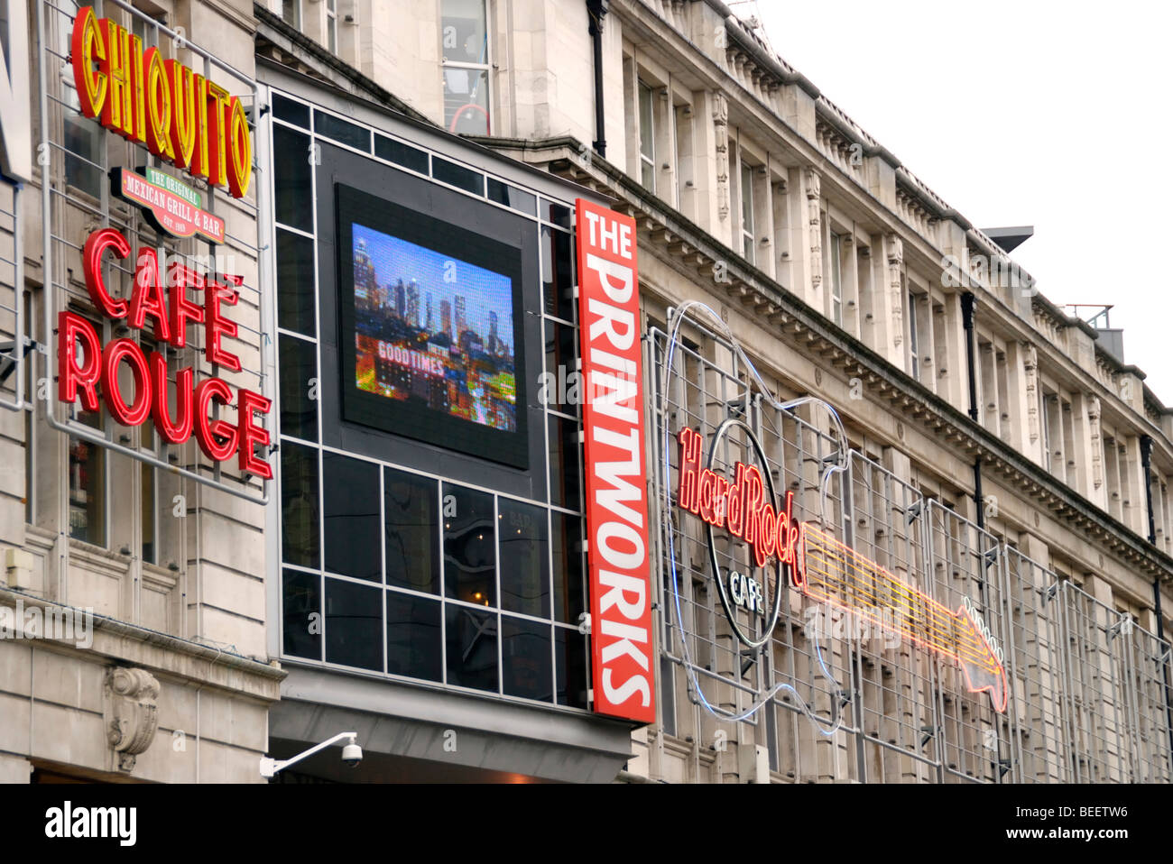 'Die Printworks' Kunst Entertainment-Komplex, Manchester, England, UK Stockfoto