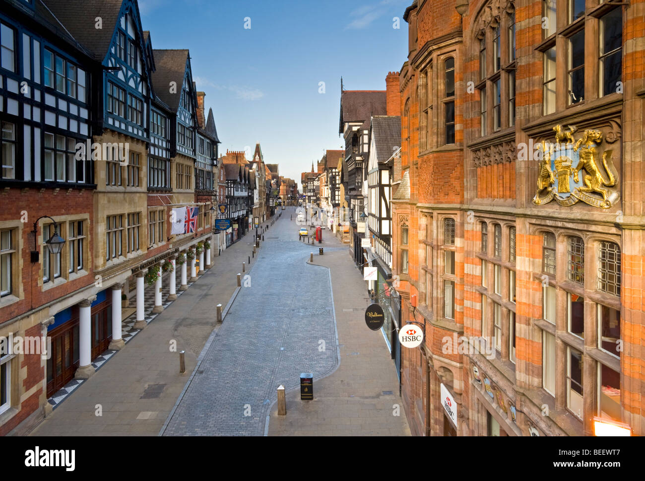 Eastgate Street, Chester, Cheshire, England, Vereinigtes Königreich Stockfoto