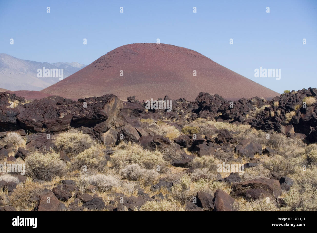 Red Hill in der Nähe von fossilen fällt Stockfoto