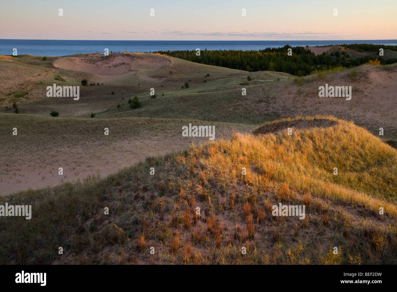 Grand Sable Dünen abgebildet Rocks National Seen Shore, Michigan Stockfoto