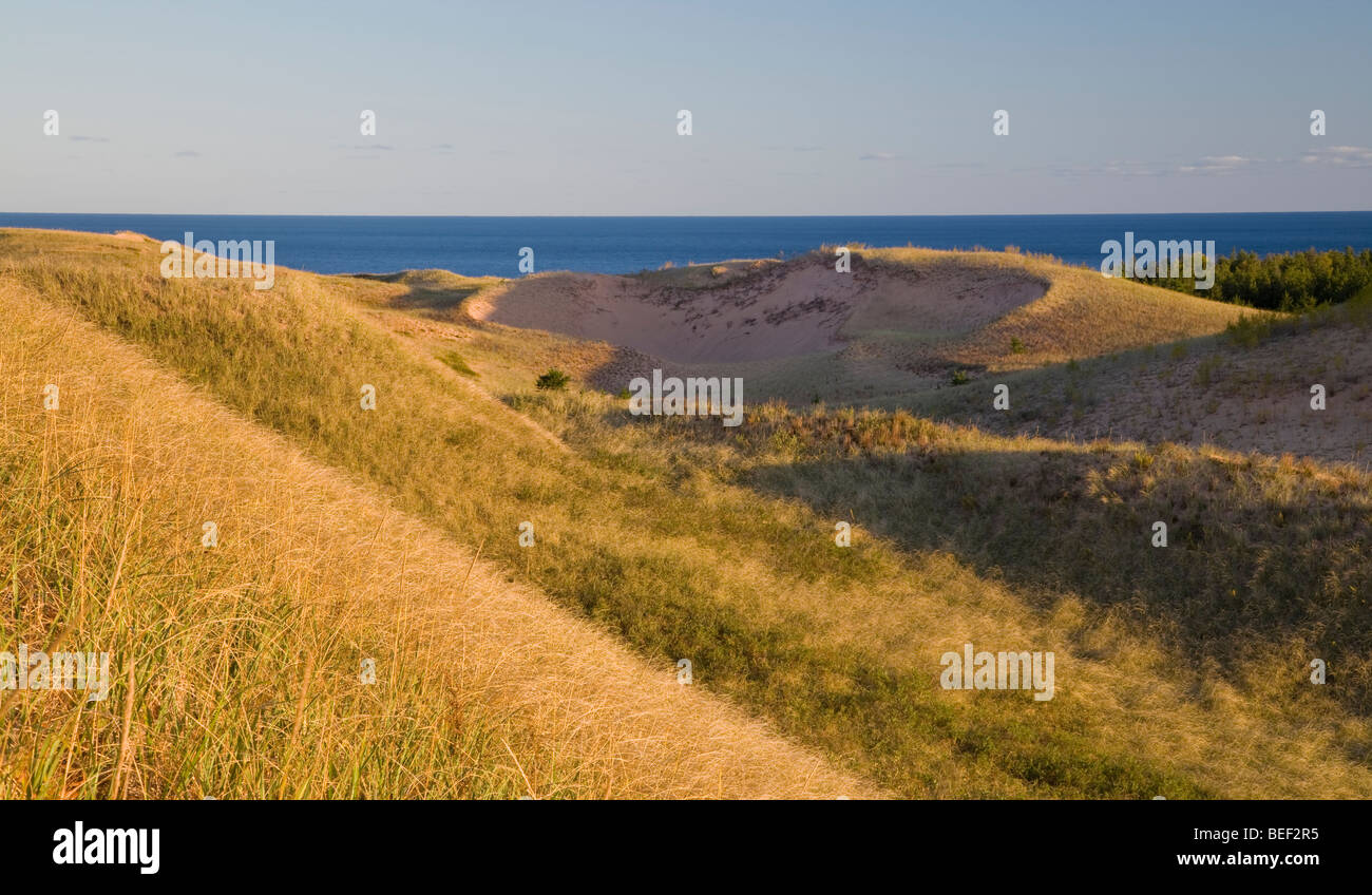 Grand Sable Dünen abgebildet Rocks National Seen Shore, Michigan Stockfoto