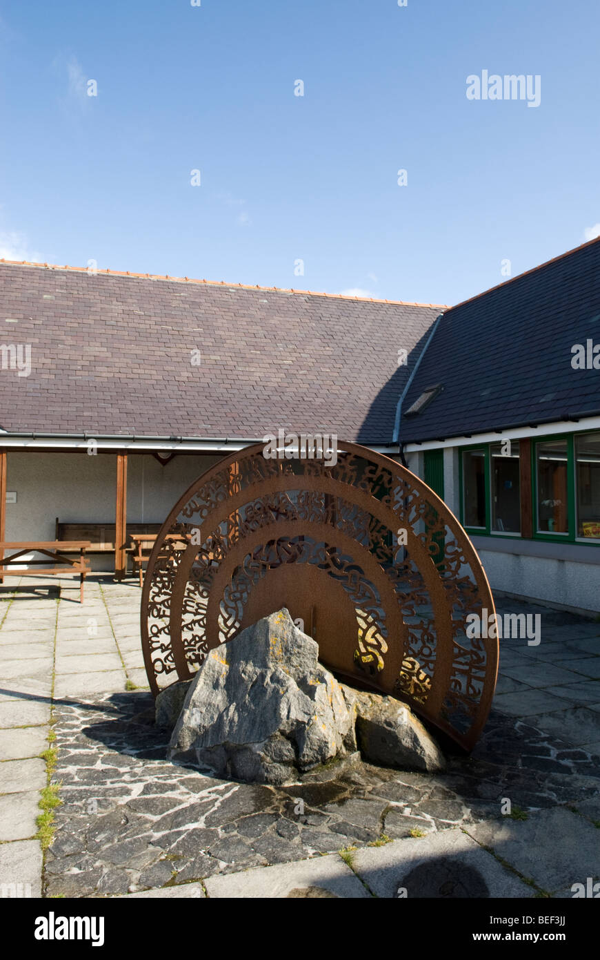 Taigh-Tasgaidh Chill Donnain, das Heimatmuseum. South Uist, die äußeren Hebriden, Schottland. Stockfoto