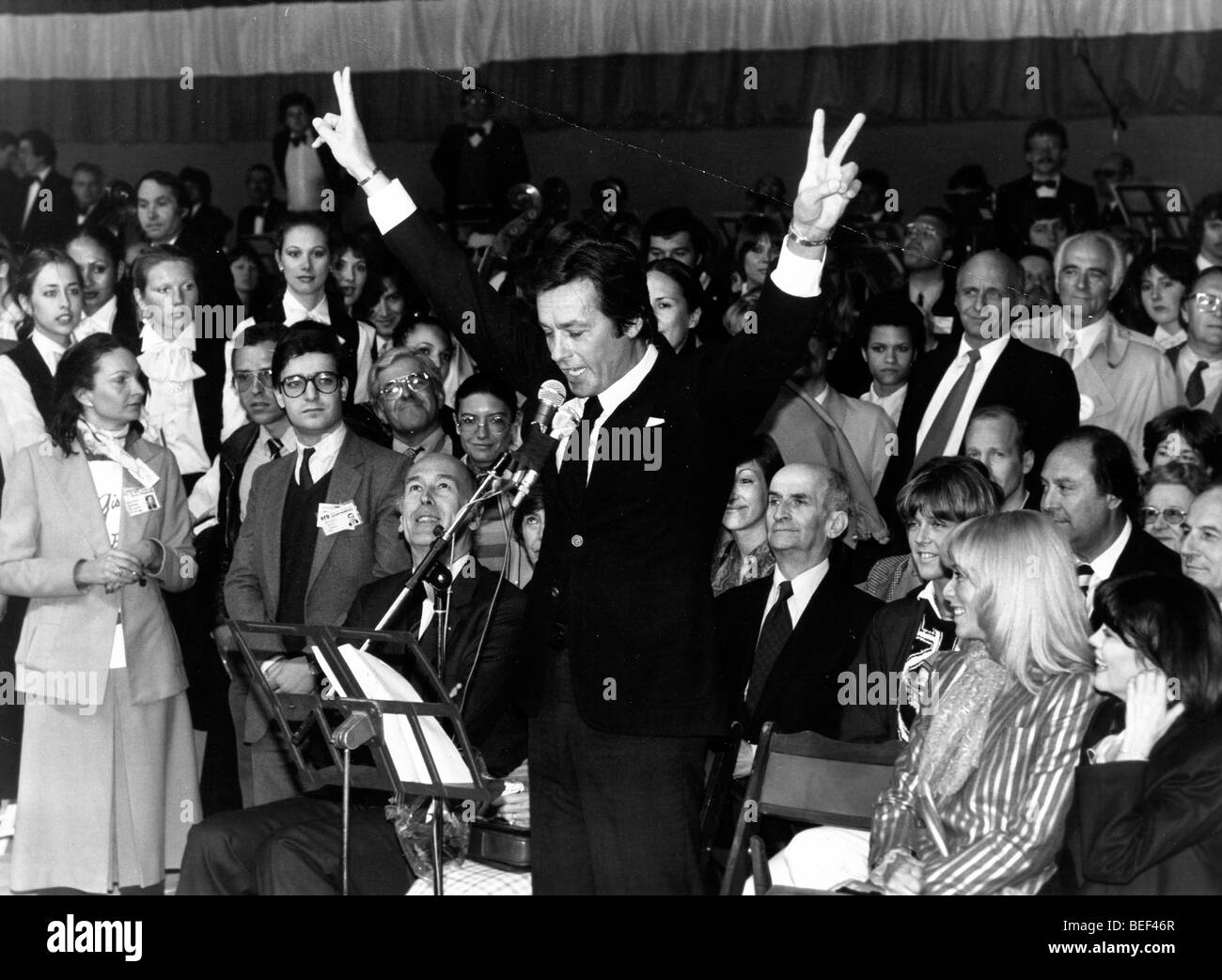 5. August 1970 - ist London, England, Vereinigtes Königreich - ALAIN DELON (geboren 8. November 1935) ein Cesar Award preisgekrönten französischen Schauspieler. Stockfoto