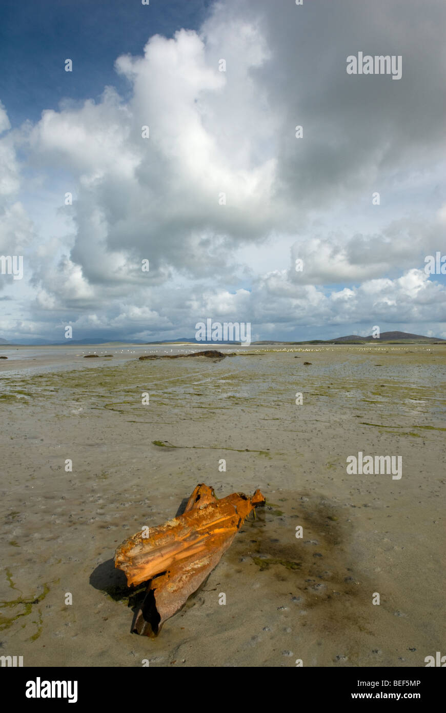 Traigh Ohr, North Uist, äußeren Hebriden, Schottland. Stockfoto