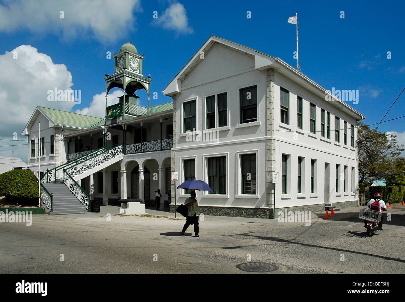 Obergericht Belize, Mittelamerika Stockfoto