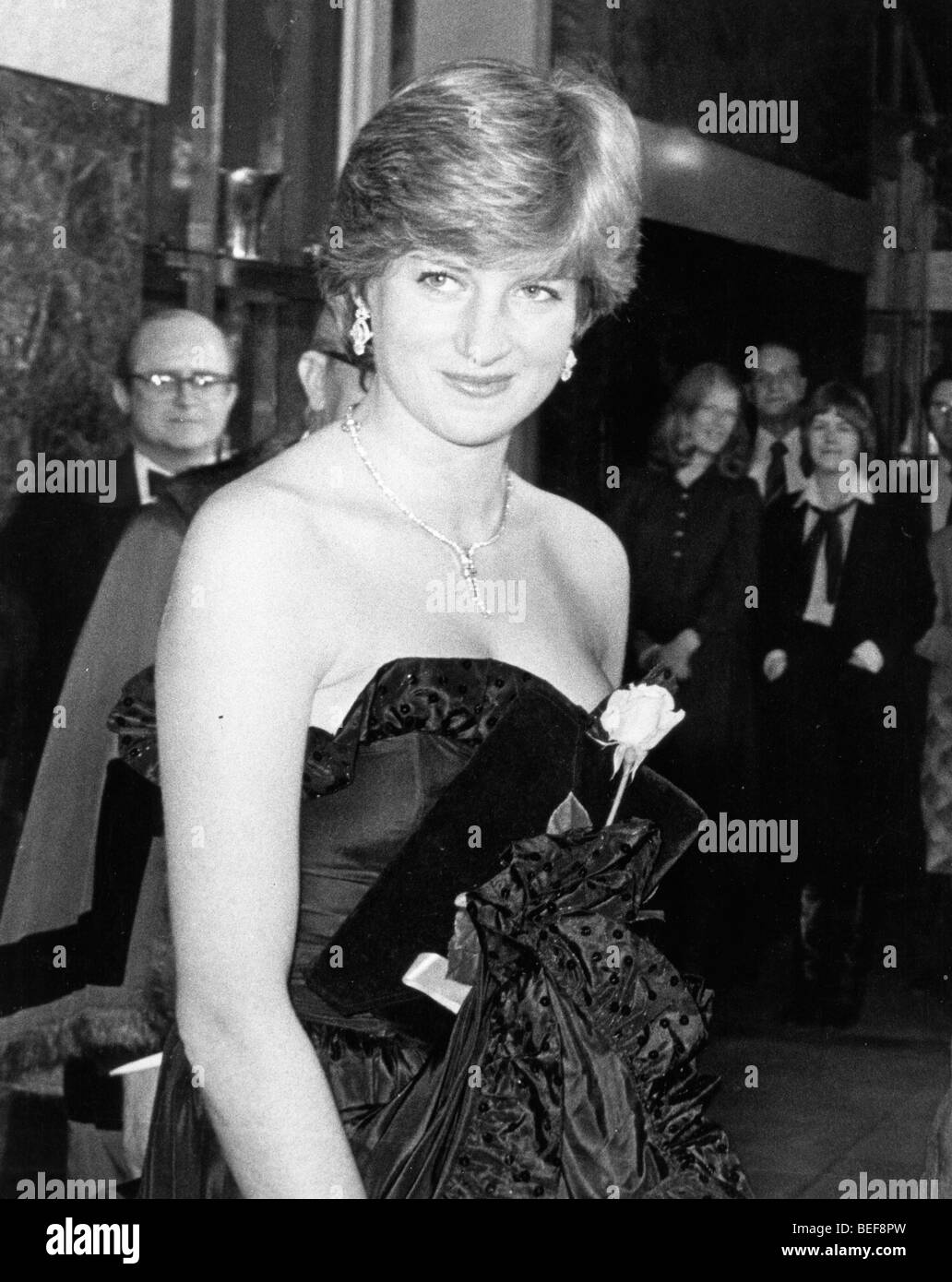 Prinzessin Diana bei Veranstaltung in Goldsmith Hall Stockfoto