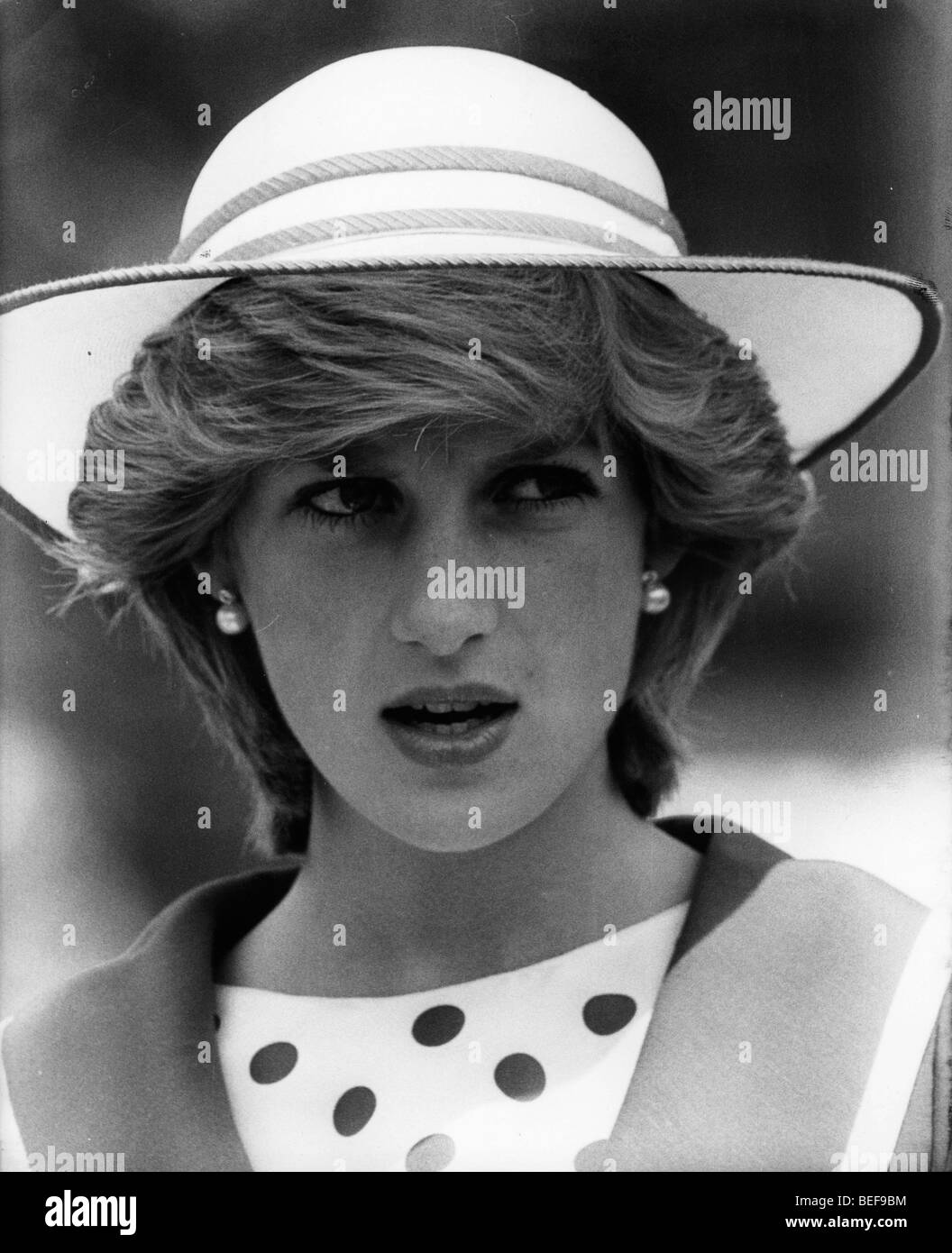 Prinzessin Diana besucht ein Ereignis Stockfoto