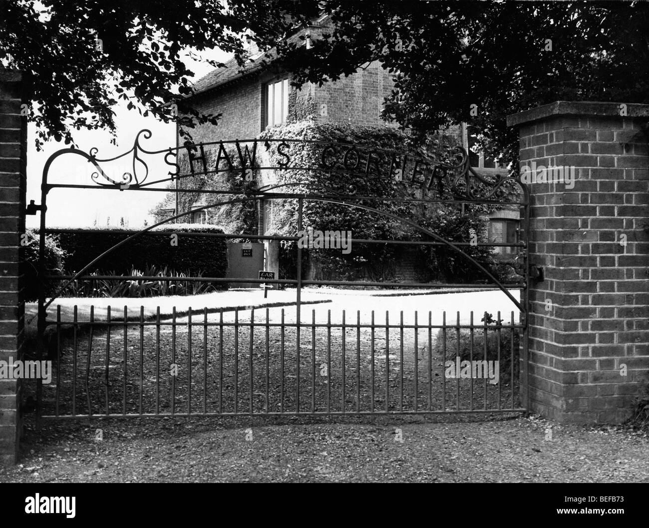 Shaws Ecke, wo irische Dramatiker, Literaturkritiker und sozialistischen Shaw lebte, als er starb, im Alter von 94 Jahren. Stockfoto