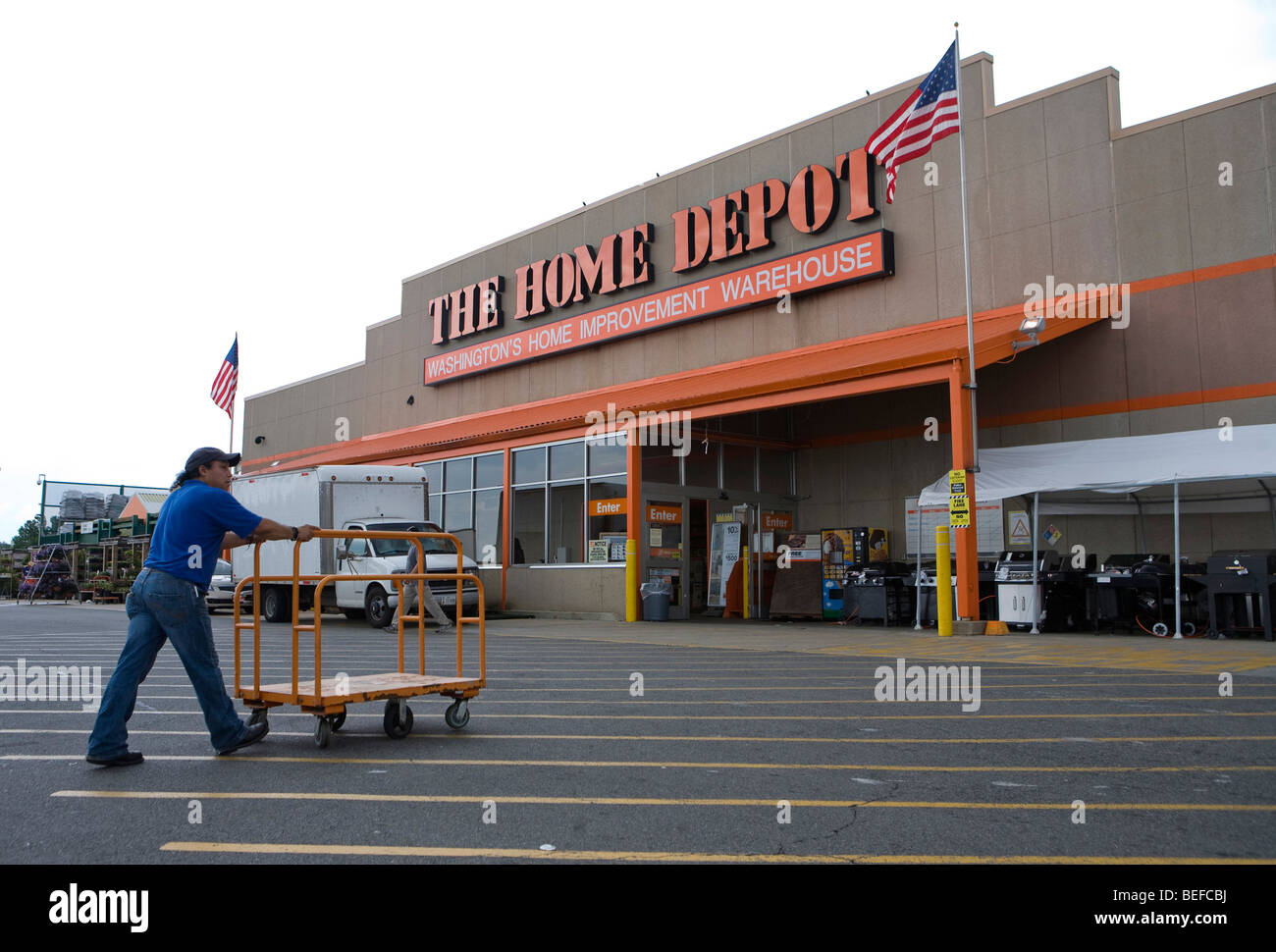 Home Depot Einzelhandelsstandort in Washington, DC. Stockfoto