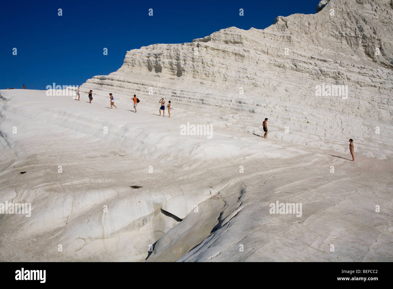 Scala dei Turchi, Sizilien, Italien Stockfoto