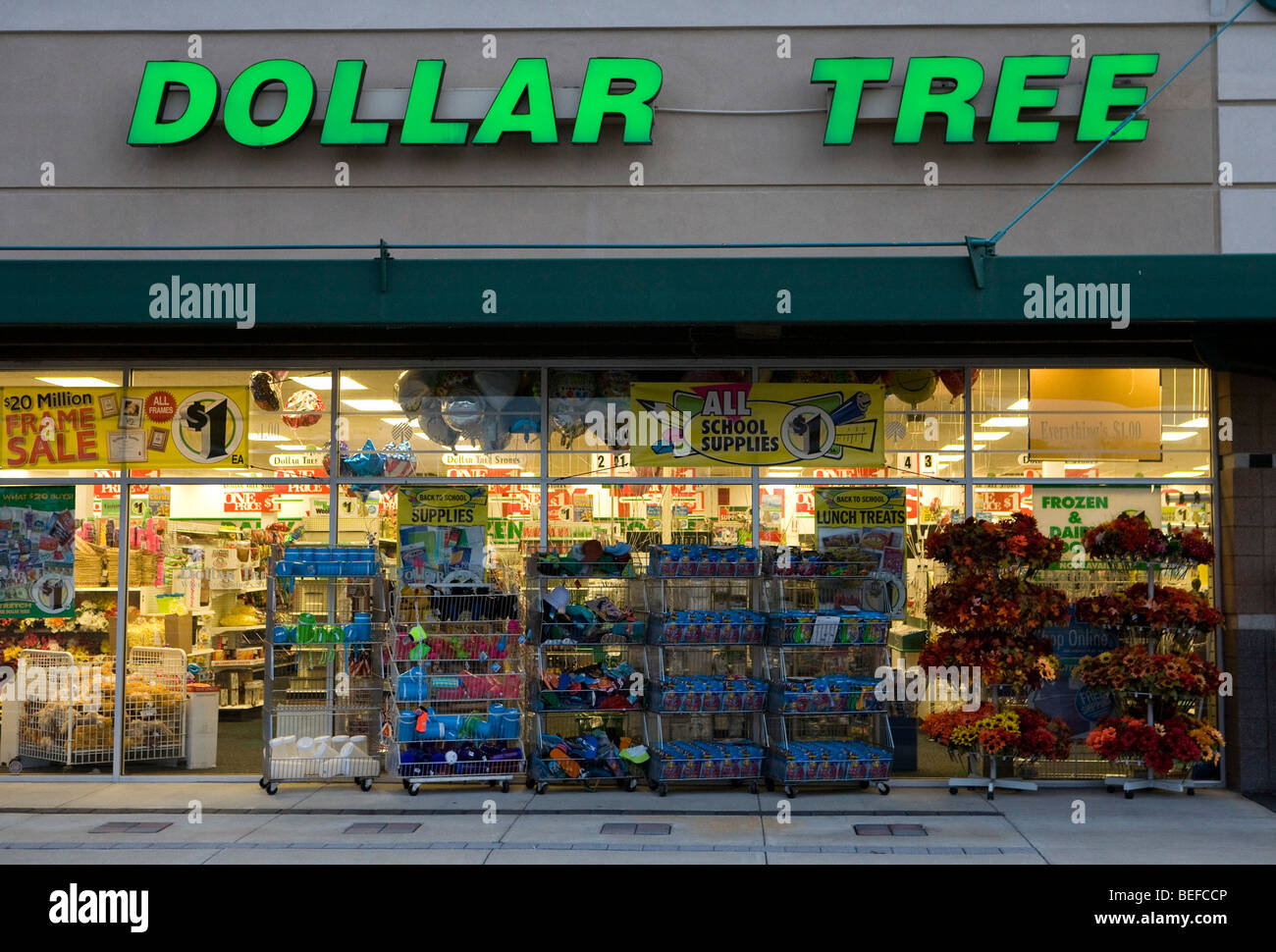 Ein Dollar Tree Einzelhandelsstandort in Maryland. Stockfoto