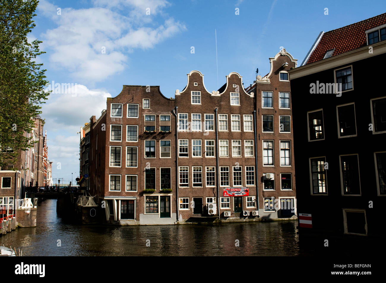 Oudezijds Voorburgwal, Amsterdam, Holland, Niederlande Stockfoto