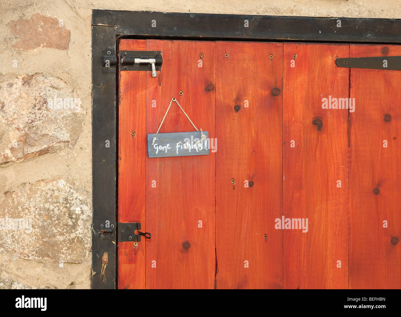 Gone fishing Stockfoto