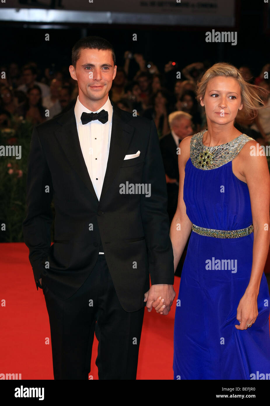 MATTHEW GOODE SOPHIE DYMOKE A SINGLE MAN. UA. 66. Venedig FILM FESTIVAL Venedig Italien 11. September 2009 Stockfoto