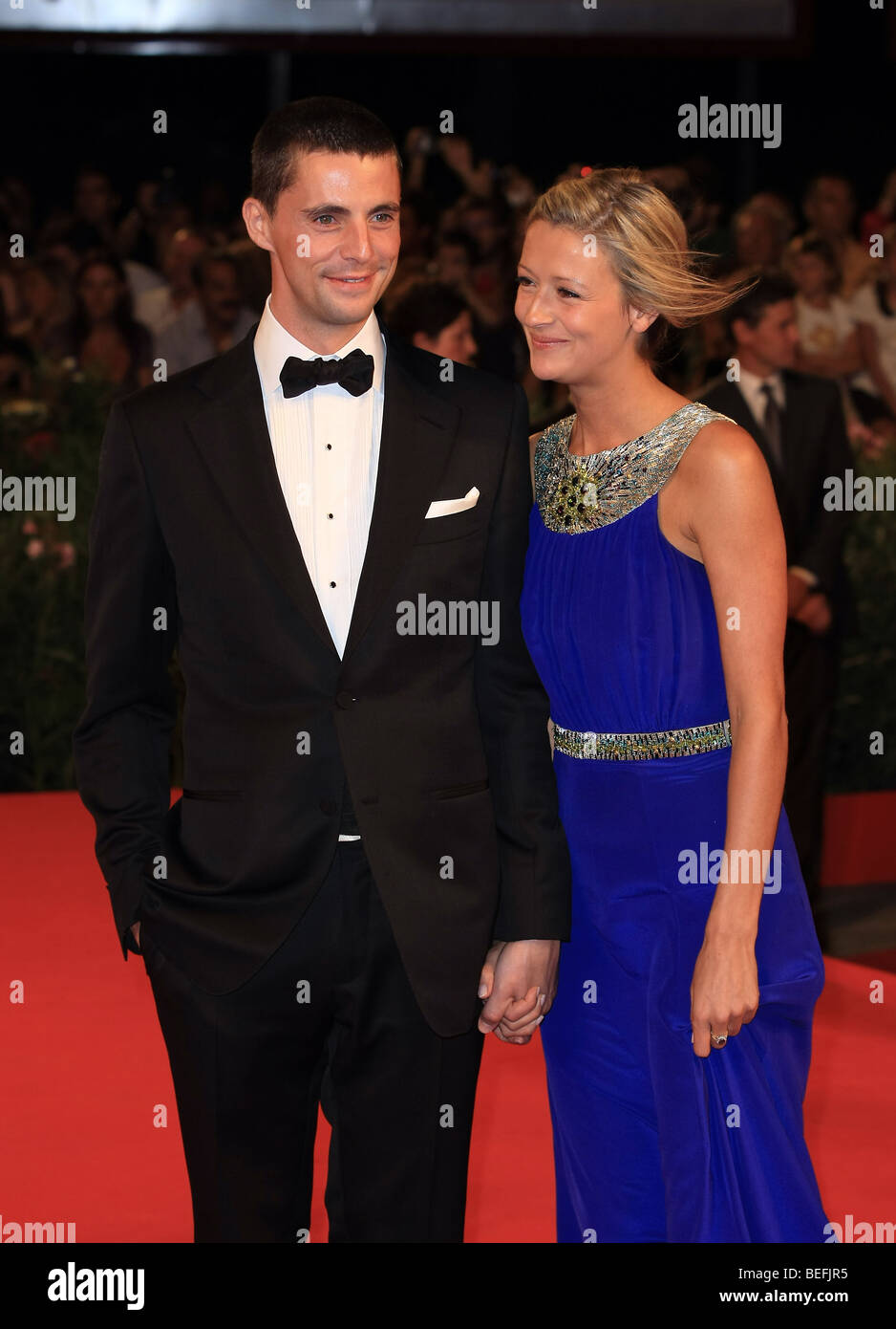 MATTHEW GOODE SOPHIE DYMOKE A SINGLE MAN. UA. 66. Venedig FILM FESTIVAL Venedig Italien 11. September 2009 Stockfoto