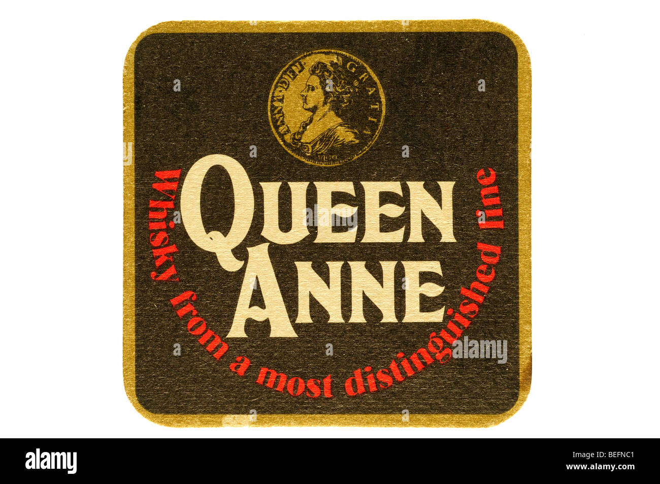 Queen Anne Whisky aus einer bedeutendsten Linie Stockfoto