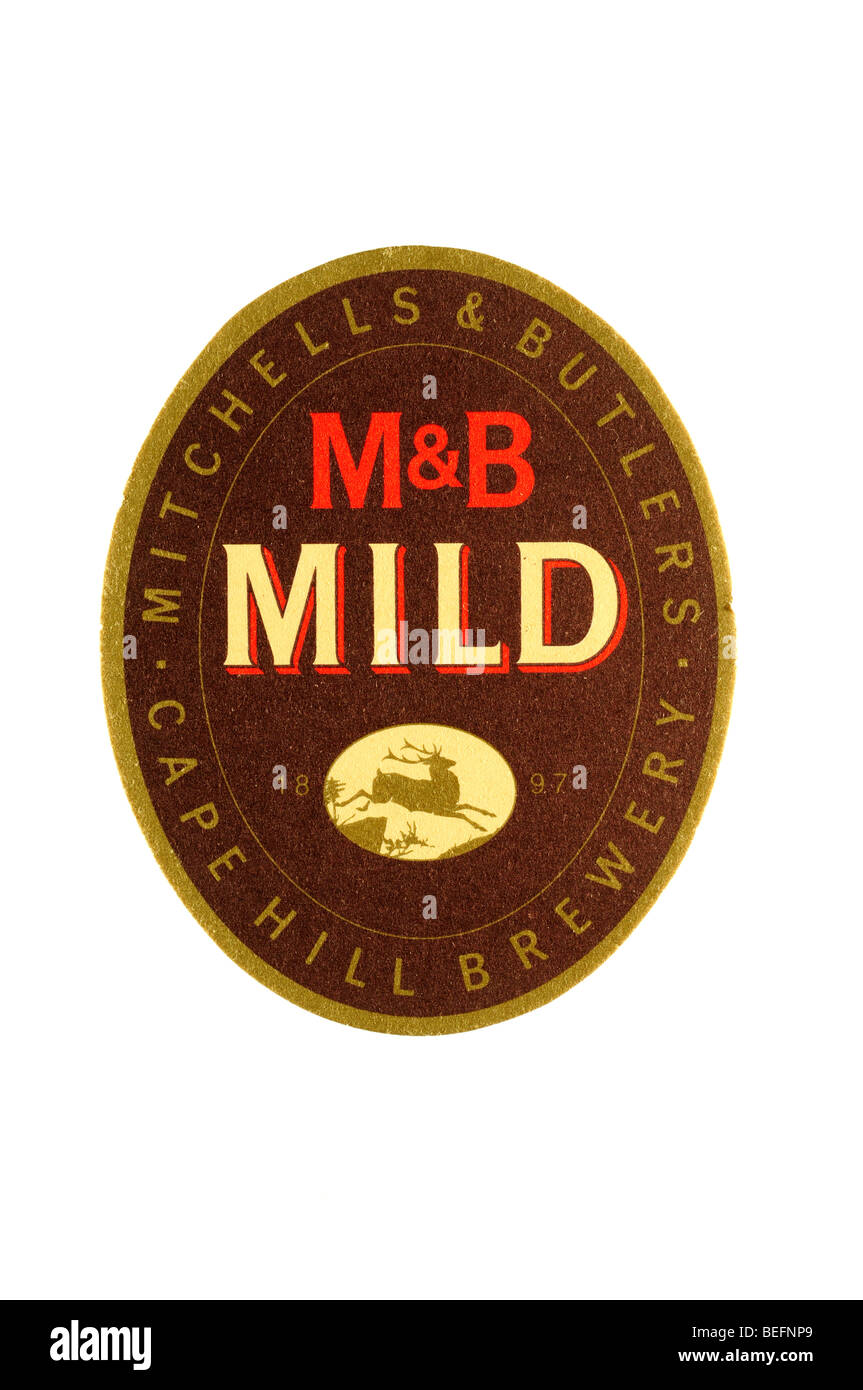 M & B milde 1897 Mitchells & Butlers-Kap-Hügel-Brauerei Stockfoto