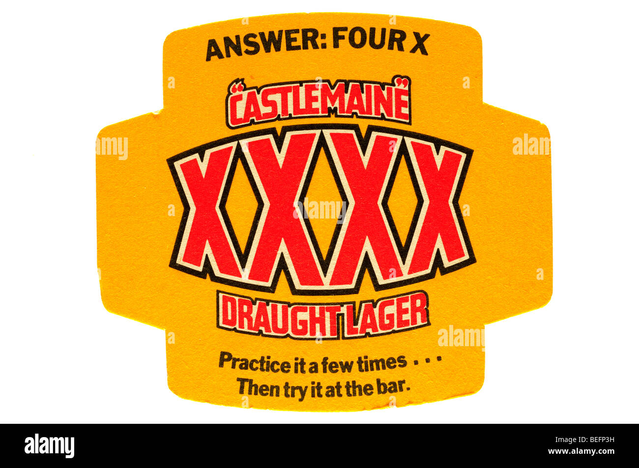 Castlemaine XXXX vom Fass lager Stockfotografie - Alamy