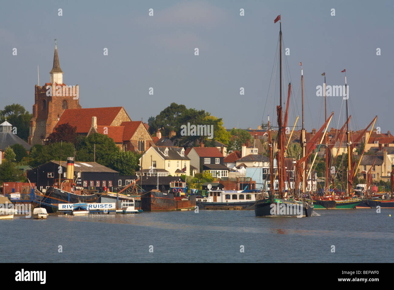 Großbritannien England Essex Maldon malerische Hythe Quay Stockfoto