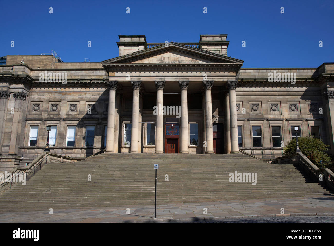 William braune Bibliothek und Museum in der Wilhelm Braun Straße Erhaltung Bereich Liverpool Merseyside England uk Stockfoto