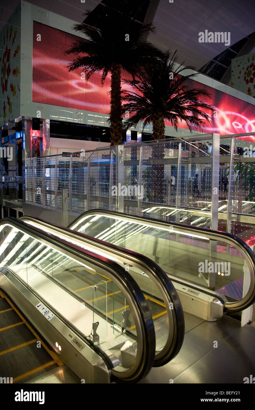Ankünfte Hall Halle Dubai Flughafen terminal 3 Stockfoto