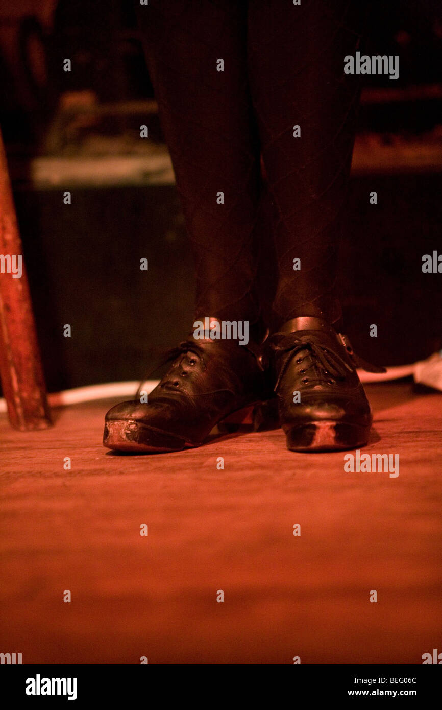Irische Tanzschuhe Stockfoto