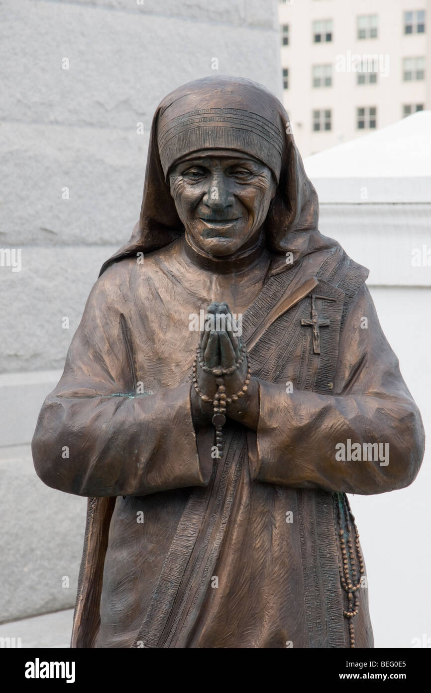 Mutter Teresa Statue Stockfoto