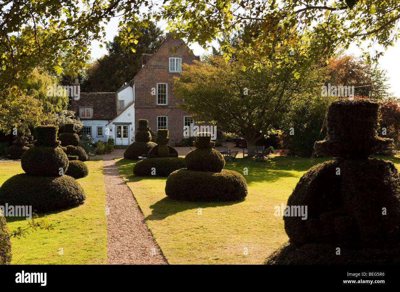 England, Cambridgeshire, Hemingford grau Manor, Großbritanniens älteste ständig bewohnte Haus, aus dem 1130er-Jahren Stockfoto