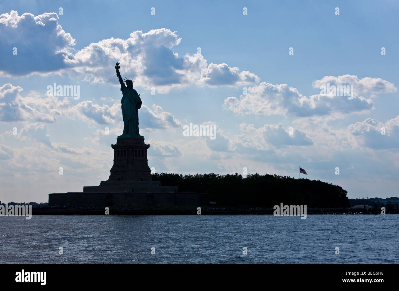 Vereinigte Staaten von Amerika, New York, Liberty Island, die Freiheitsstatue Stockfoto