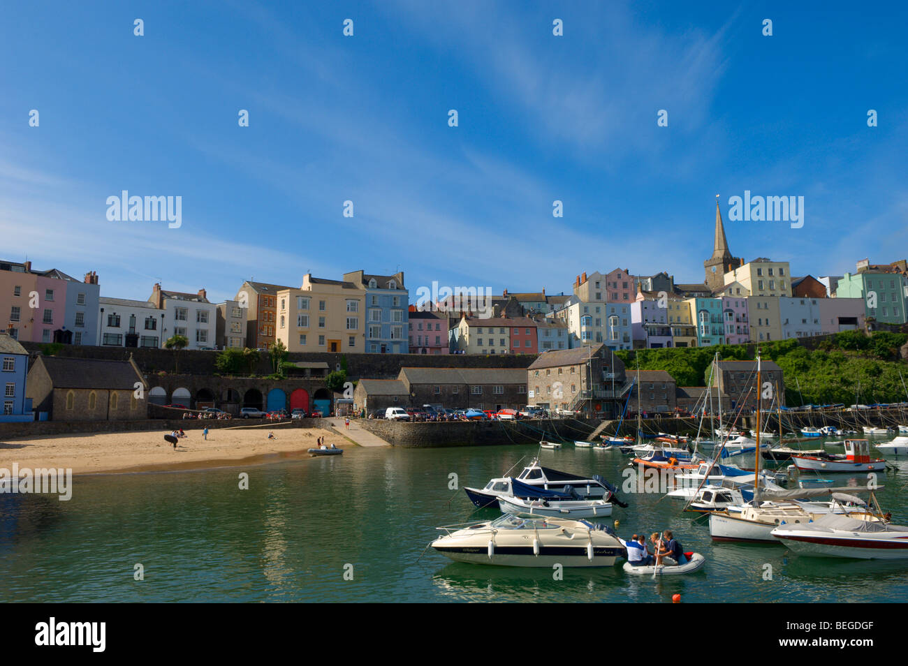 Tenby, Pembrokeshire, Wales, Vereinigtes Königreich. Stockfoto