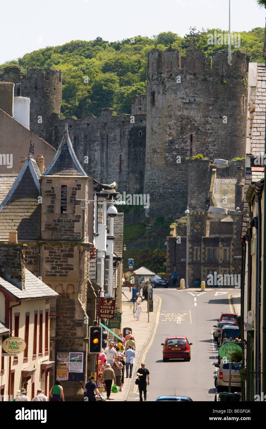 Conwy, Gwynedd, Wales, Vereinigtes Königreich Europas. Stockfoto