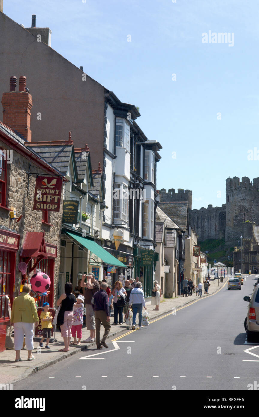 Conwy, Gwynedd, Wales, Vereinigtes Königreich, Europa. Stockfoto