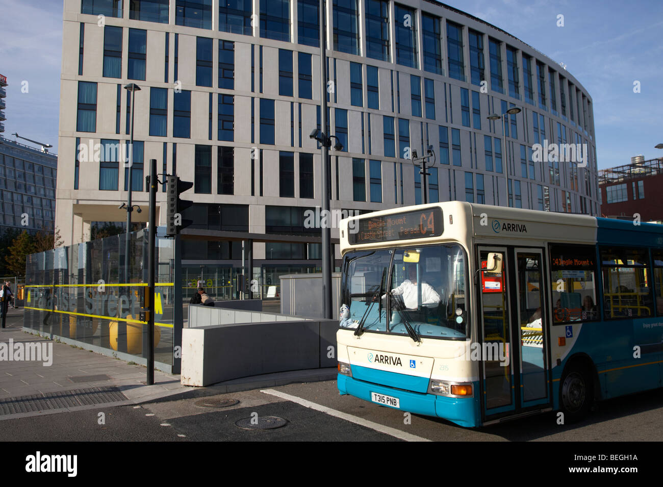 im Paradies Straße bus Bahnhof Liverpool Merseyside England uk Stockfoto