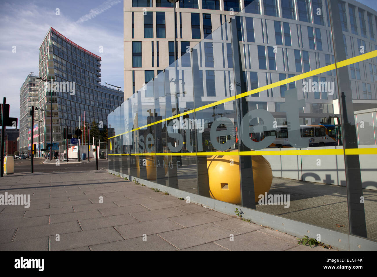 Paradise street bus Bahnhof Liverpool Merseyside England uk Stockfoto