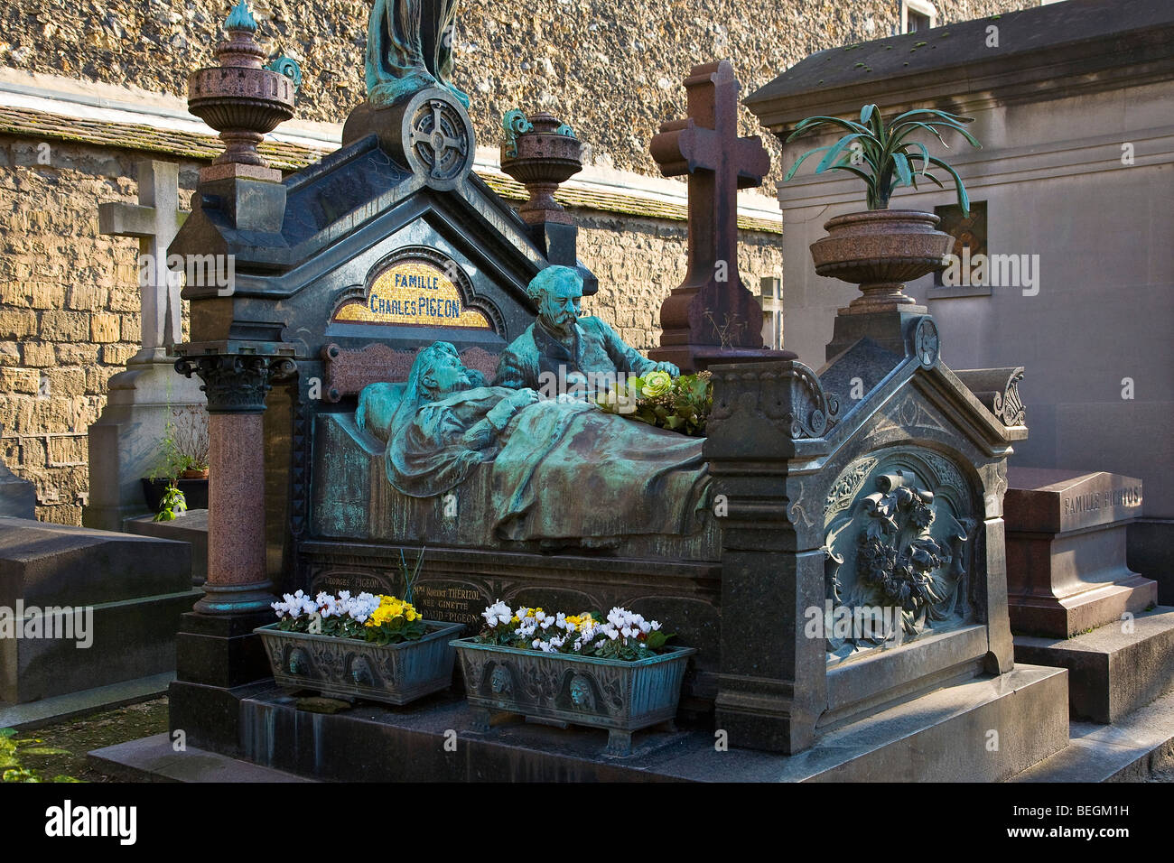 FRIEDHOF MONTPARNASSE, PARIS Stockfoto