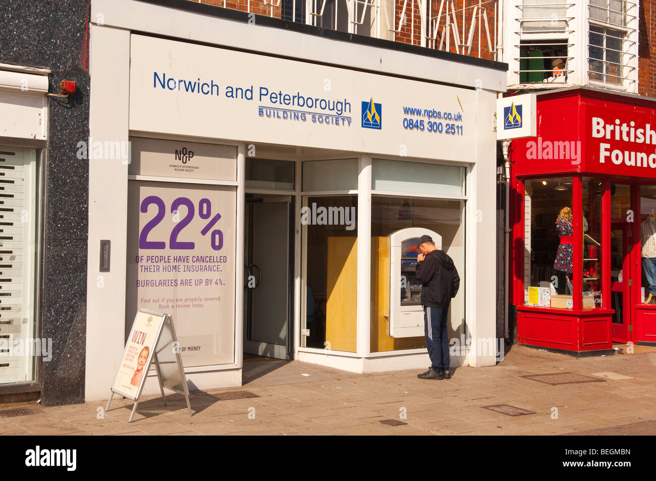 Der Norwich & Peterborough Bausparkasse in Great Yarmouth, Norfolk, Großbritannien Stockfoto