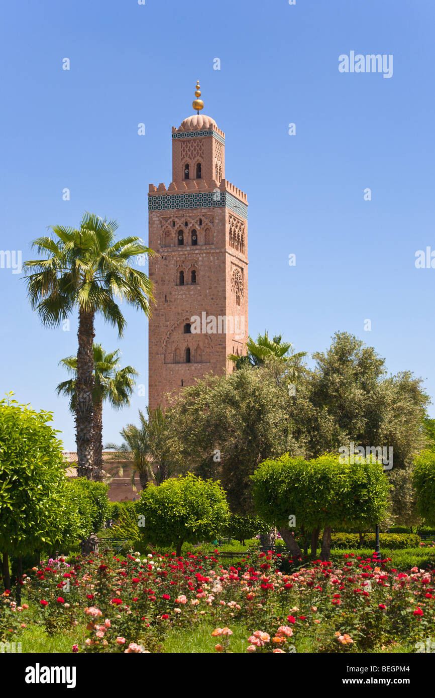 Koutoubia Moschee und Minarett Marrakesch Marokko Stockfotografie - Alamy