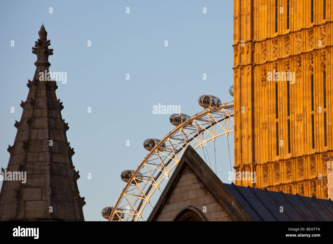 Das London Eye Riesenrad, London, England, UK Stockfoto