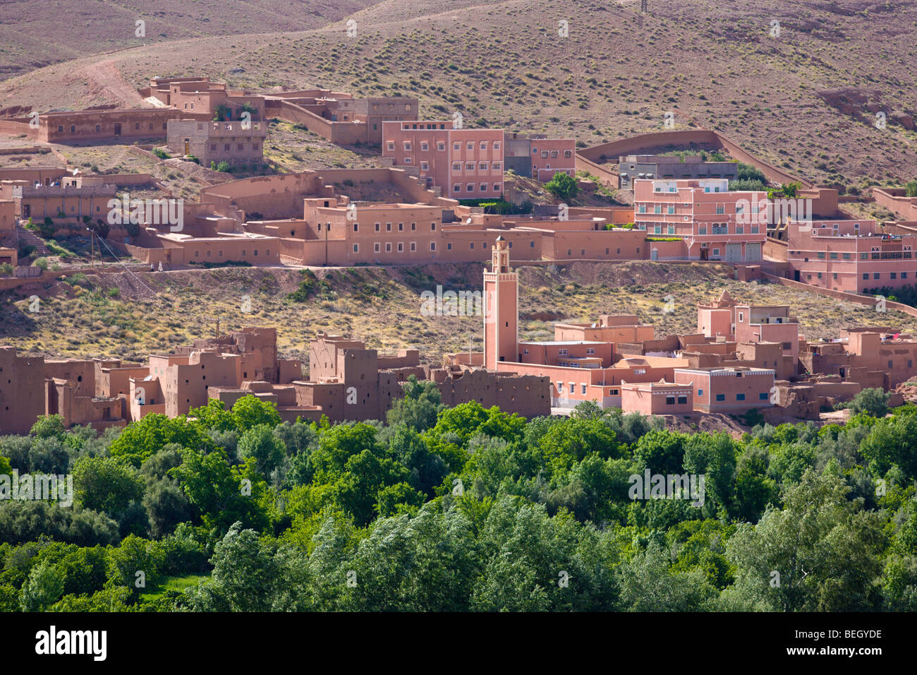 Stadt von Marokko Boulmane Dades Dades Tal Stockfoto