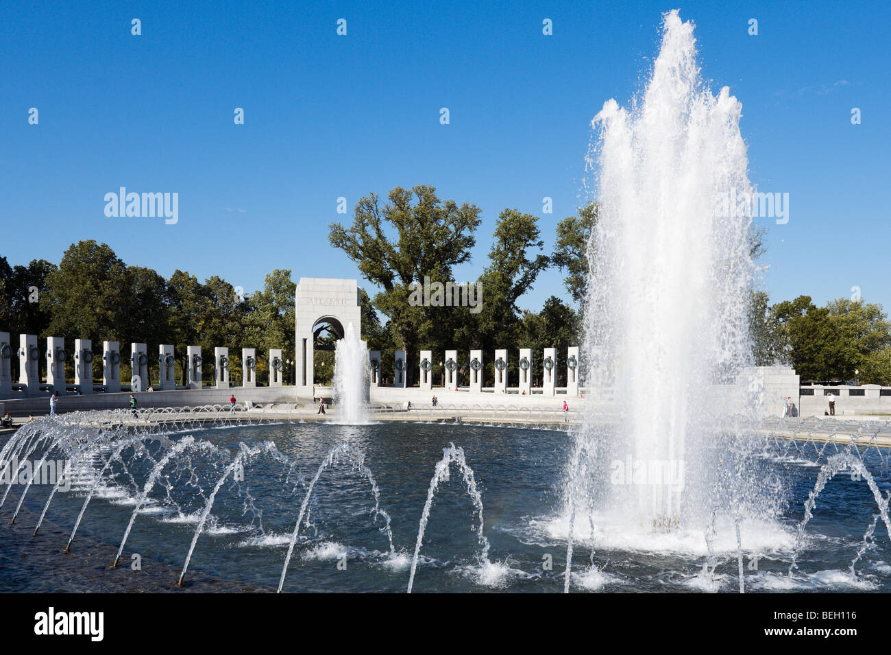 World War II Memorial, die Mall, Washington DC, USA Stockfoto