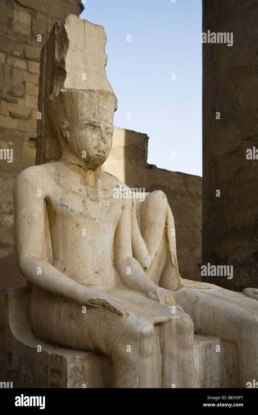 Statue in Luxor Tempel, Luxor, Ägypten Stockfoto