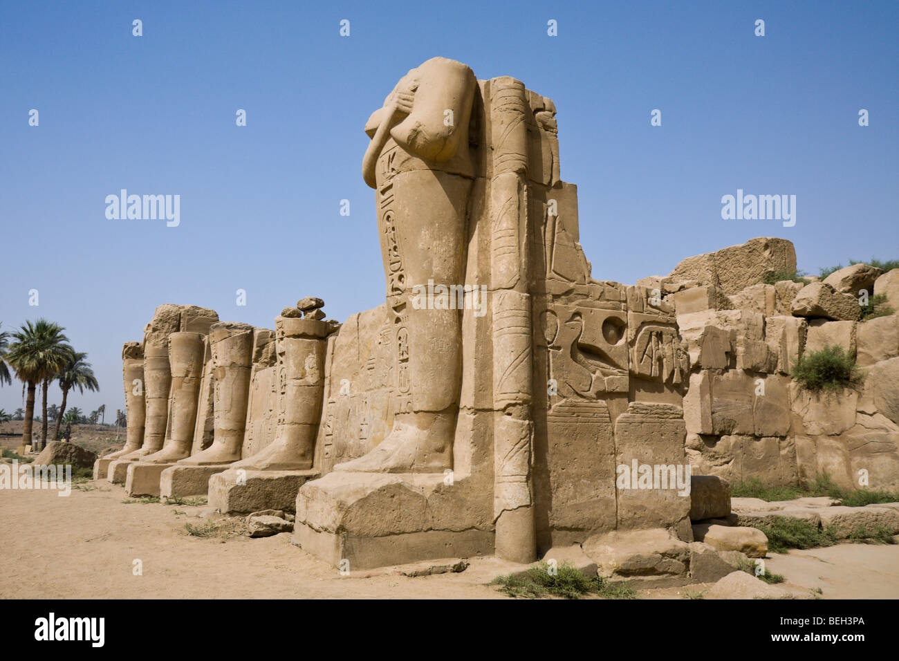 Impressionen der Karnak Tempel, Luxor, Ägypten Stockfoto