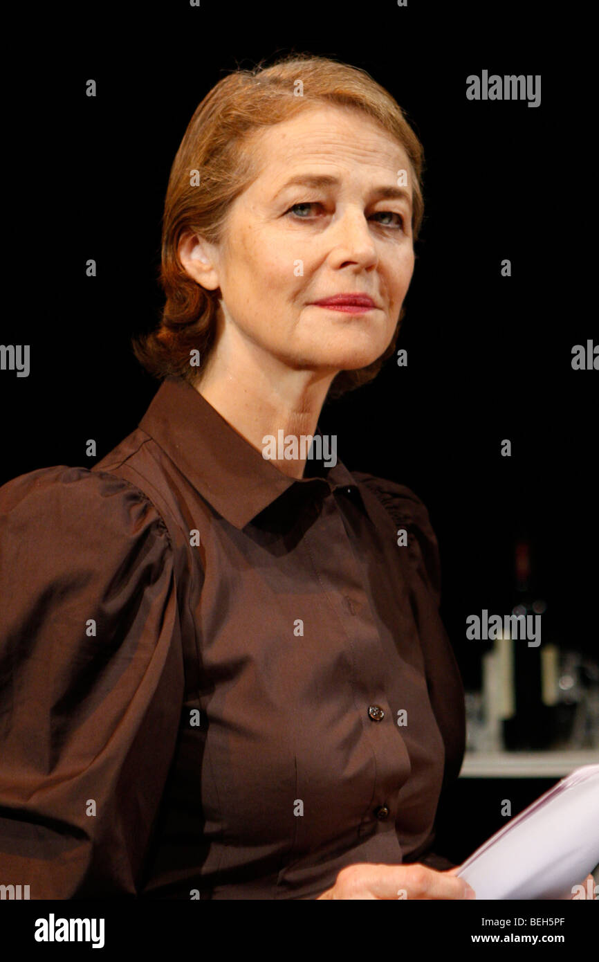 Schauspielerin Charlotte Rampling Stockfoto